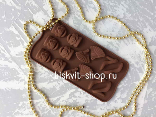 Силиконовая форма "Дамский набор" 20,5х10,5х1,5 см Силиконовая форма "Дамский набор" 20,5х10,5х1,5 см