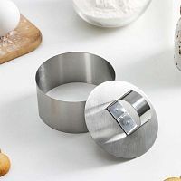 Форма для выкладки с прессом и трафаретом, 8×4 см