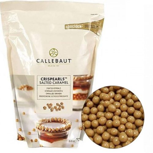 Шоколадные драже соленая карамель Crispearls, 50г. Шоколадные драже соленая карамель Crispearls, 50г.