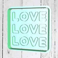 Штамп+резак «Love №2»