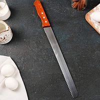 Нож с широкими зубчиками, 30см